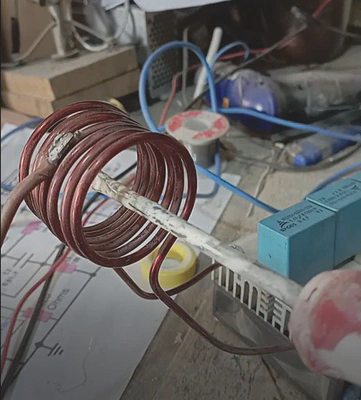 Testing a metal piece