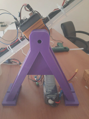 3D-printed A-frame stand of the balancing platform