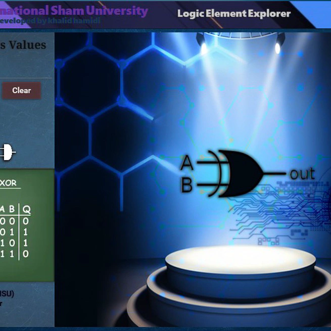 محاكي البوابات المنطقية