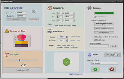 PID Tuning aVT main graphical user interface