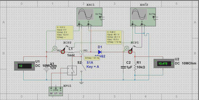 Boost circuit simulation